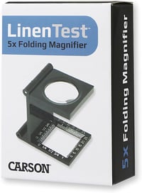 Carson 5x30 LinenTest összecsukható nagyító lupe szövetmegvizsgáláshoz 3