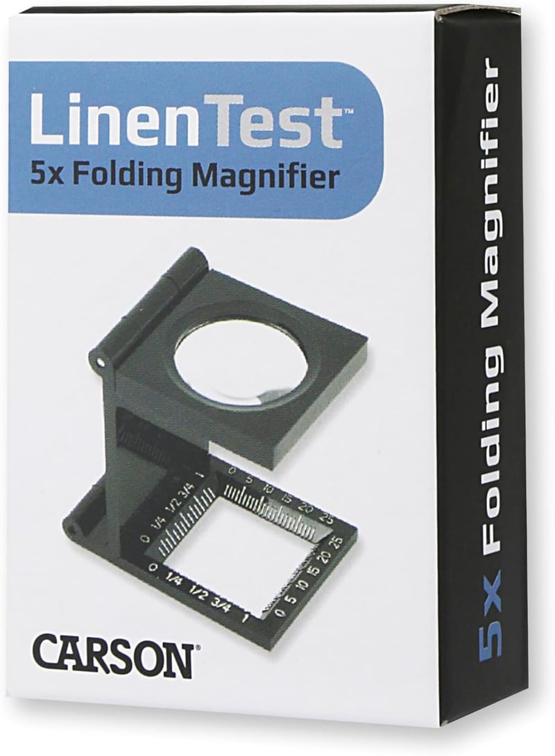 Carson 5x30 LinenTest összecsukható nagyító lupe szövetmegvizsgáláshoz