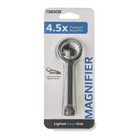 Carson MagniGrip LED zväčšovacia lupa 4,5x s precíznou pinzetou, MG-88 – sivá 8