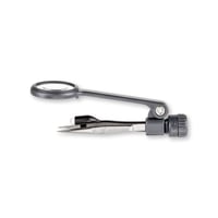 Carson MagniGrip LED zväčšovacia lupa 4,5x s precíznou pinzetou, MG-88 – sivá 2