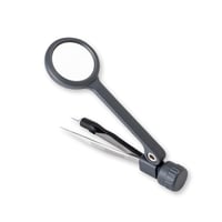 Carson MagniGrip LED zväčšovacia lupa 4,5x s precíznou pinzetou, MG-88 – sivá 1
