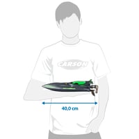 RC čln Carson Waveracer Brushless 2.4GHz RTR – diaľkovo ovládaný čln pre deti aj dospelých, vrátane diaľkového ovládania 3