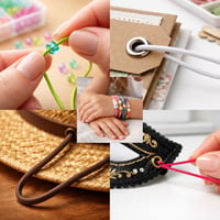 CARTONARE Corzi elastice 3 mm x 5 m portocalii, șnur elastic pentru cusut, artizanat și utilizare în exterior, coardă elastică rotundă, bandă elastică 7