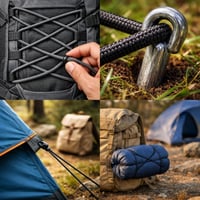 CARTONARE Corzi elastice 3 mm x 5 m portocalii, șnur elastic pentru cusut, artizanat și utilizare în exterior, coardă elastică rotundă, bandă elastică 5
