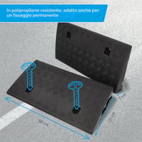 Rampă pentru bordură Cartrend 10646 - negru - 50x27x7 cm - 2 buc. 9