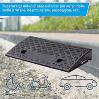 Rampă pentru bordură Cartrend 10646 - negru - 50x27x7 cm - 2 buc. 6
