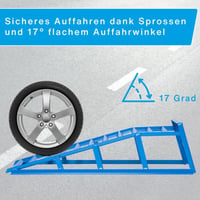 Nájazdová rampa Cartrend 10904 pre pneumatiky do 195 mm, nosnosť 1000 kg - modrá 3