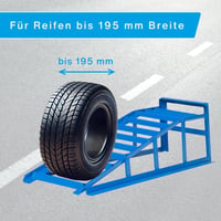Nájazdová rampa Cartrend 10904 pre pneumatiky do 195 mm, nosnosť 1000 kg - modrá 2