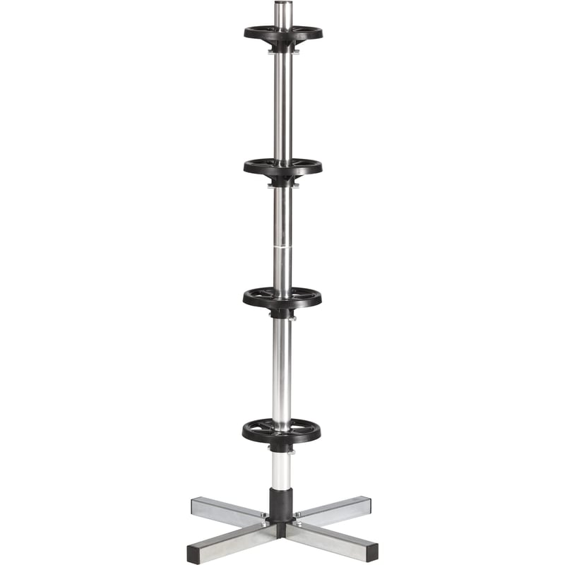 Stojan na pneumatiky Cartrend 7730056 s ochranným krytom, na uskladnenie 4 pneumatík, do šírky pneumatiky max. 225 mm