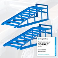 cartrend Sada nájazdových rámp pre autá, výška zdvihu 225 mm, s ochranou proti prejazdu, 2 ks 2