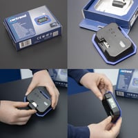 Digitálne parkovacie hodiny cartrend s elektronickým zobrazením času parkovania, schválením KBA, automatickým nastavením času príchodu, vrátane batérie a lepiacich podložiek 3M 10
