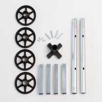 cartrend stojan na pneumatiky pre uskladnenie 4 kolies s diskami, zásuvný systém, max. šírka pneumatík 225 mm, garážový úložný stojan 10