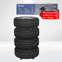 cartrend stojan na pneumatiky pre uskladnenie 4 kolies s diskami, zásuvný systém, max. šírka pneumatík 225 mm, garážový úložný stojan 5