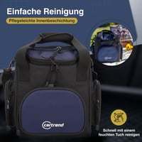 Chladiaca taška cartrend 16 l, s 12V napájacím káblom do auta 1,5 m, nastaviteľným ramenným popruhom, 3 vreckami a zipsom, ľahko čistiteľným vnútorným priestorom 7