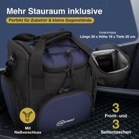 Chladiaca taška cartrend 16 l, s 12V napájacím káblom do auta 1,5 m, nastaviteľným ramenným popruhom, 3 vreckami a zipsom, ľahko čistiteľným vnútorným priestorom 5