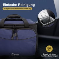 Geantă frigorifică cartrend 30 L, cu cablu de alimentare auto 12V, curea de umăr reglabilă, buzunar frontal mare cu fermoar și 2 buzunare laterale din plasă 7