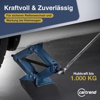 Nožnicový zdvihák cartrend s nosnosťou 1000 kg, z kvalitnej ocele, do dielne a pre hobby, autozdvihák Unitec 10929 2