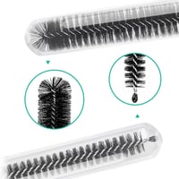 Carve ideas 12-dielna súprava nylonových čistiacich kefiek – 21 cm súprava kief na čistenie slamiek a fliaš, čierna 4