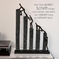 Casablanca Raise Socha Dekorácia Bronzová syntetická živica figúrka Obývačka Kancelária Ozdoba Lezenie Horolezectvo 43x31 cm 2