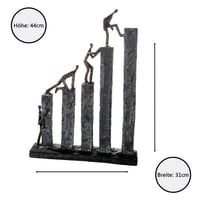 Casablanca Raise Socha Dekorácia Bronzová syntetická živica figúrka Obývačka Kancelária Ozdoba Lezenie Horolezectvo 43x31 cm 4
