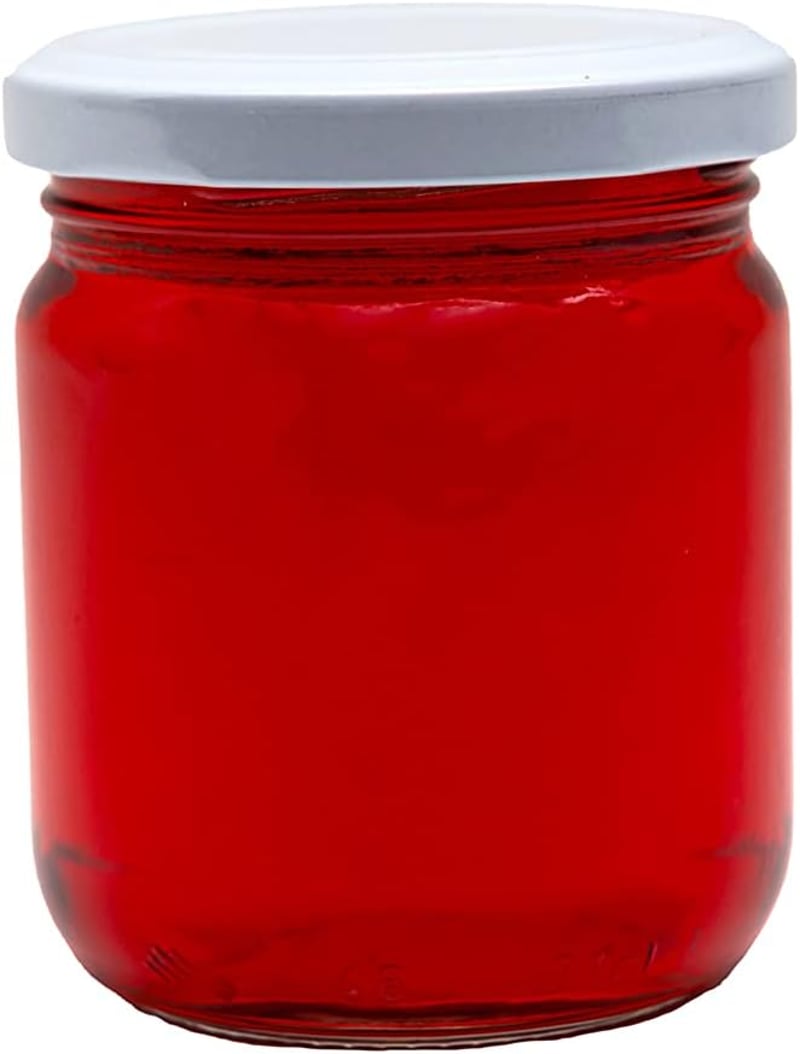 casavetro 24 darab üveg tárolóedény fehér tetővel 210ml méhesüveg konzervtartó