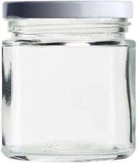 casavetro 24 darab üveg tárolóedény fehér tetővel 210ml méhesüveg konzervtartó 4