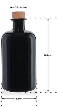 casavetro 500 ml barna üveges palack szett 6 db apotékárius stílusú - 6 x 500 ml 2