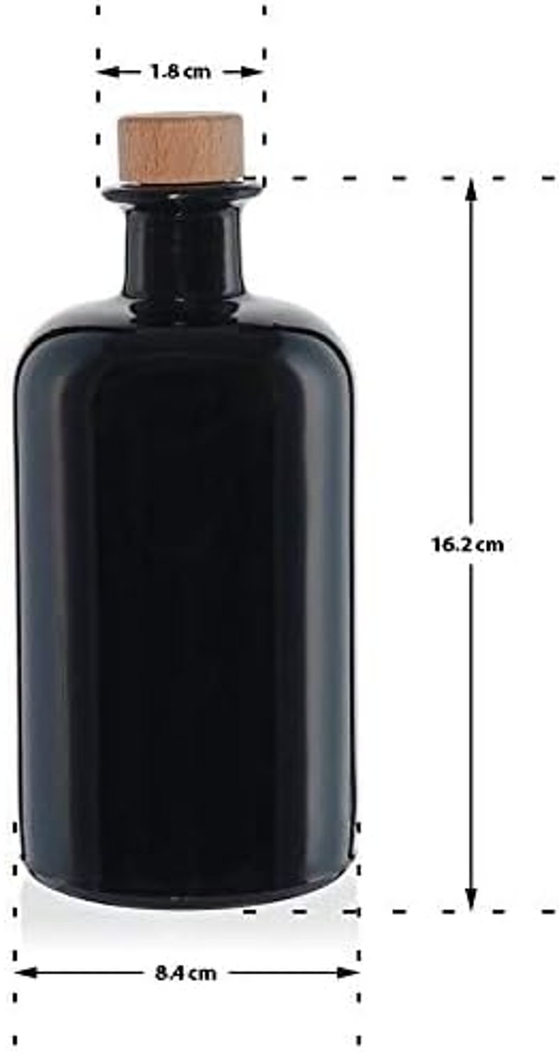 casavetro 500 ml barna üveges palack szett 6 db apotékárius stílusú - 6 x 500 ml