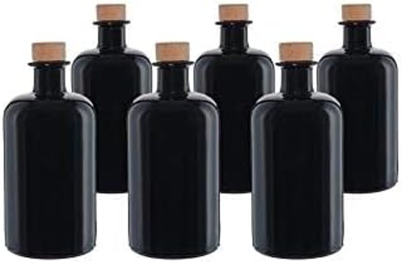 casavetro 500 ml barna üveges palack szett 6 db apotékárius stílusú - 6 x 500 ml