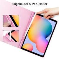 Futrola s tipkovnicom za Samsung Galaxy Tab S6 Lite 2024/2022/2020 (P610/P613/P615/P619/P620/P5625) 10.4-inčni tablet, s držačem za olovku, njemački raspored tipki, ružičasta 8