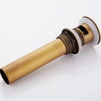 CASEWIND Lefolyó Szelep Túlfolyóval Bronz Színű Retro Mosdó Dugó Pop Up Szelep Réz Anyagból Fürdőszobához 2