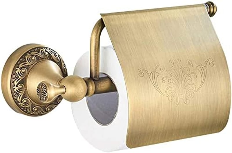 CASEWIND Réz Törölközőtartó Akasztó Vintage Antik Stílusú Fali Fürdőszobai Kiegészítő Retro Dizájn Fúrással