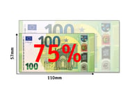 Cashbricks 100 ks hračkárskych eurobankoviek v hodnote 100 €, rekvizita, 75 % veľkosť, na film, fotenie, divadlo a dekoráciu 3