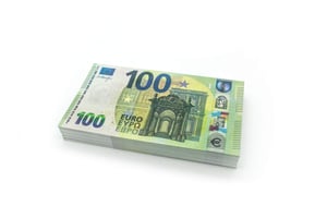 Cashbricks 100 komada €100 euro novčanica za igru, rekvizit, 75% veličine, za film, fotografiju, pozornicu i dekoraciju