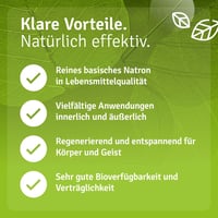 Casida Natron Vitalpulver jedlá só bikarbóna v prášku 300 g – na vnútorné použitie, pečenie, čistenie a kúpeľ – bez prídavných látok, bezlepková 8