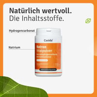 Casida Natron Vitalpulver jedlá só bikarbóna v prášku 300 g – na vnútorné použitie, pečenie, čistenie a kúpeľ – bez prídavných látok, bezlepková 2