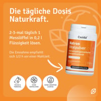 Casida Natron Vitalpulver jedlá só bikarbóna v prášku 300 g – na vnútorné použitie, pečenie, čistenie a kúpeľ – bez prídavných látok, bezlepková 5