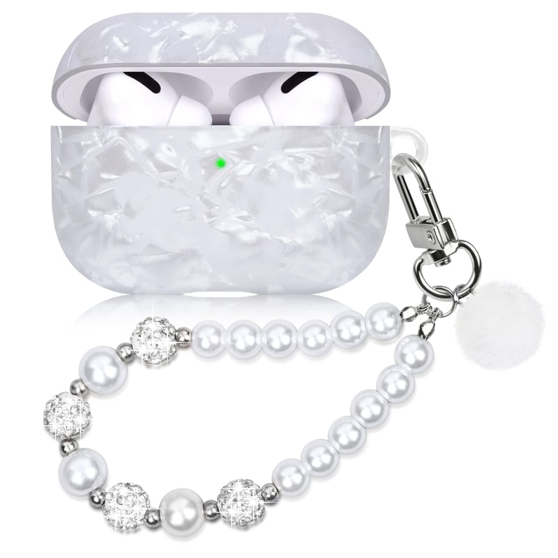 Casililor ochranné puzdro pre AirPods Pro 2, tvrdý nárazuvzdorný kryt pre 2. generáciu AirPods Pro 2022, trblietavý obal s kamienkami pre dievčatá a ženy