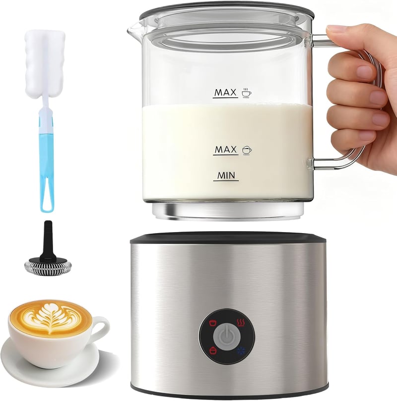 Casimhu 4 az 1-ben elektromos tejhabosító 500ml indukciós meleg hideg - Platinum Colour