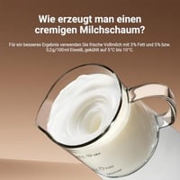 Casimhu elektrický napeňovač a ohrievač mlieka 4 v 1, 400 ml, sklenený, studená a teplá pena, na kávu, latte, cappuccino, biely 4