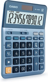 Casio DF-120EM asztali számológép, 12 számjegyes, napelemes/elemes - ezüst 3