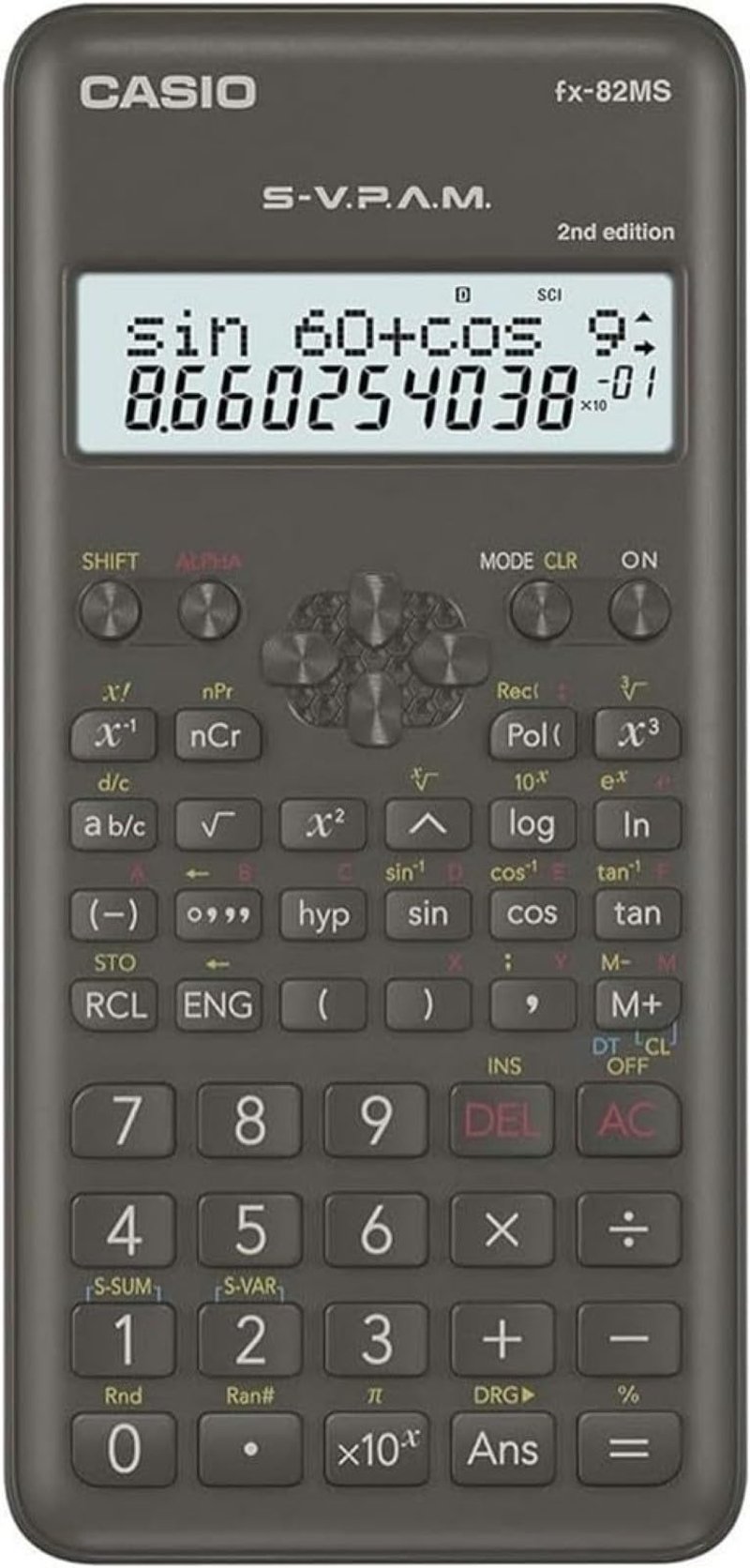 Vedecká kalkulačka Casio FX-82MS-2 – sivá