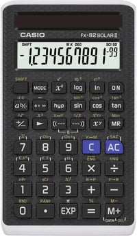 Školská kalkulačka Casio FX-82SOLARII – 10+2 miestny displej, solárne napájanie 2