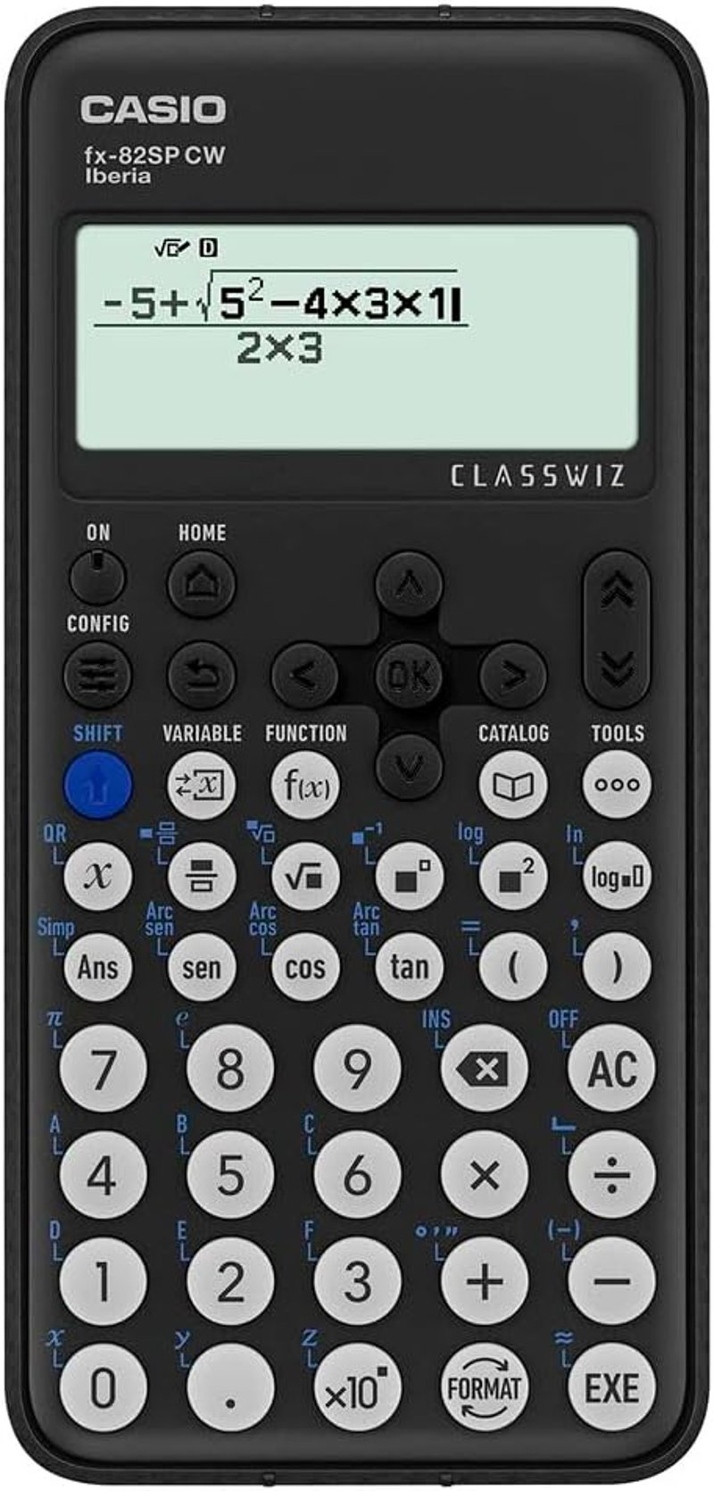 Casio FX-82SP CW tudományos számológép - sötétszürke