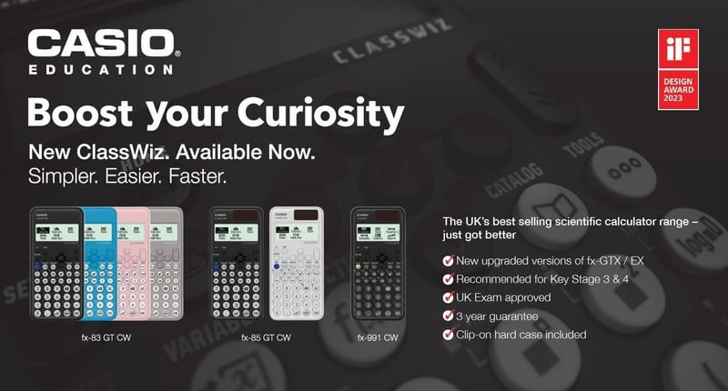 Casio fx-85GTCW Tudományos Számológép Fekete