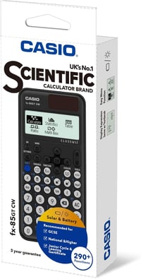 Casio fx-85GTCW Tudományos Számológép Fekete 3