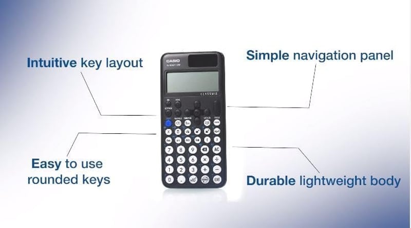 Casio fx-85GTCW Tudományos Számológép Fekete