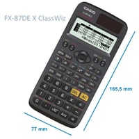 Vedecká kalkulačka Casio FX-87DE X ClassWiz, prirodzené zobrazenie, nemecké menu, školská kalkulačka 2