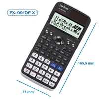 Vedecká kalkulačka Casio FX-991DE X ClassWiz s prirodzeným zobrazením, čierna, 16,6 x 7,7 cm 3