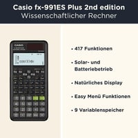 Casio FX-991ES Plus 2nd Edition tudományos számológép WYNGS védőtokkal - sötétszürke 2